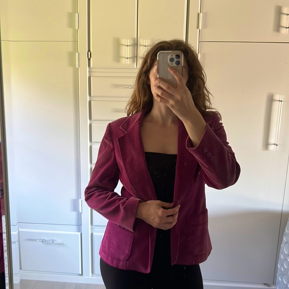 Vintage Suburbans Purple Corduroy Blazer